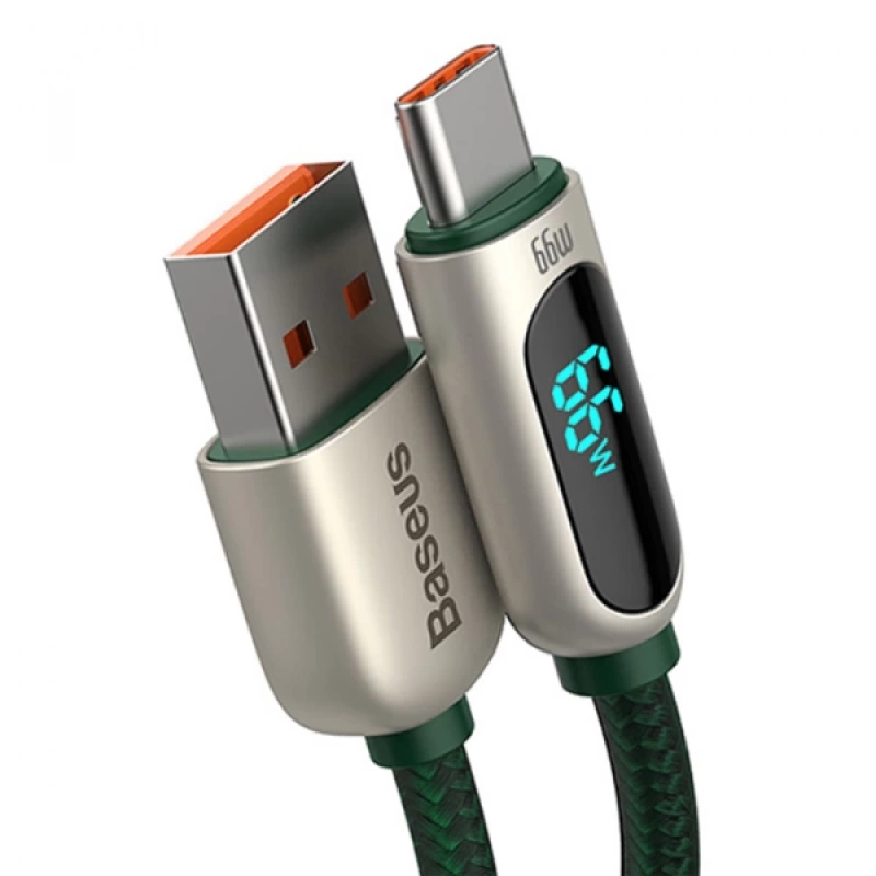 Baseus Display USB to Type-C 66W Hızlı Şarj Veri Kablosu 2mt