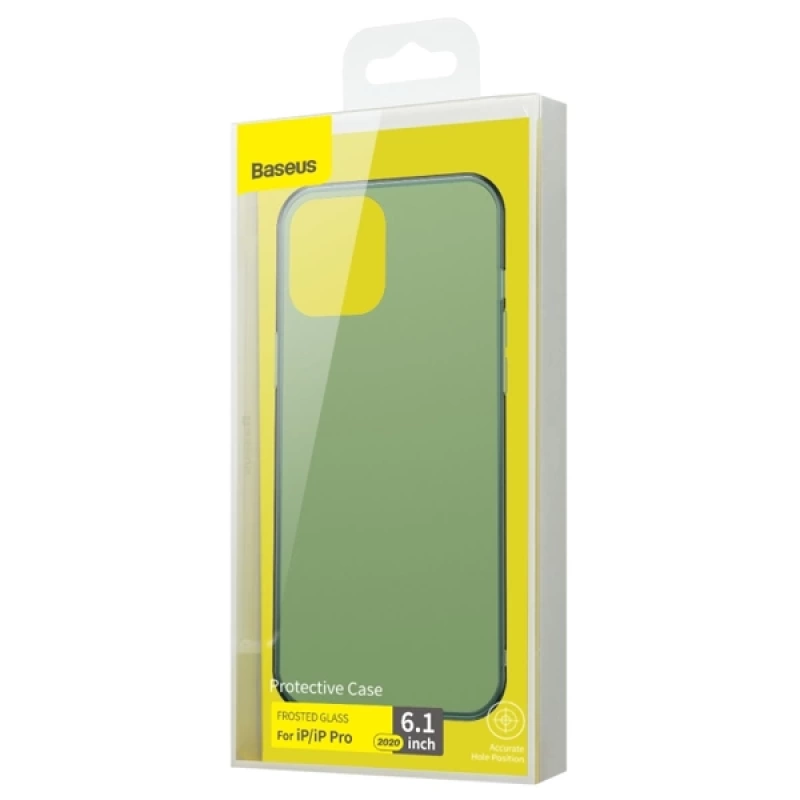 Baseus Frosted Glass iPhone 12 -12 Pro 6.1inch Shockproof Koruyucu Kılıf