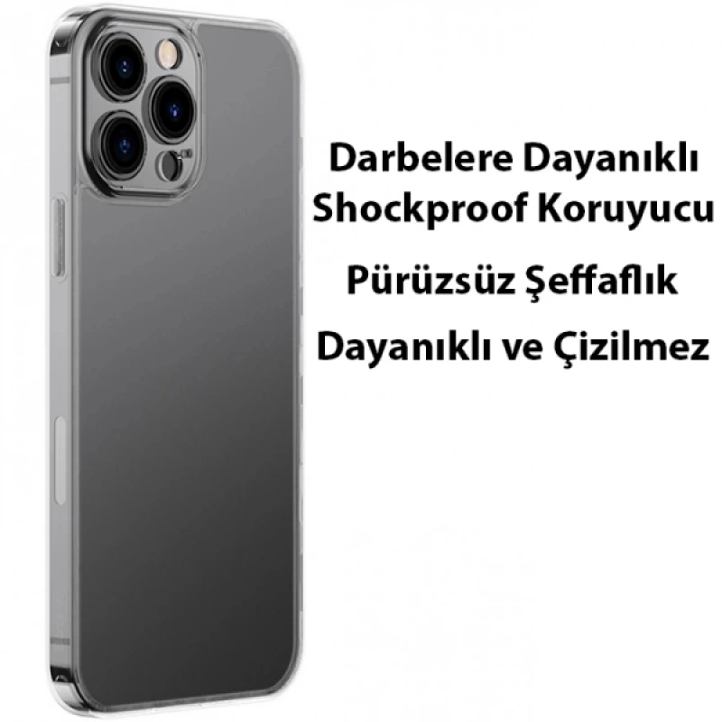 Baseus Frosted Glass iPhone 13 Pro 6.1inch Shockproof Koruyucu Kılıf