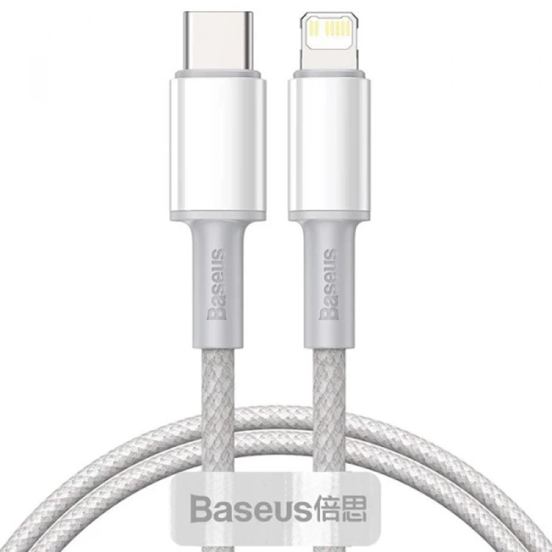 Baseus High Density Braided 20W Type-C to iPhone Lightning Hızlı Şarj ve Data Kablosu 1m