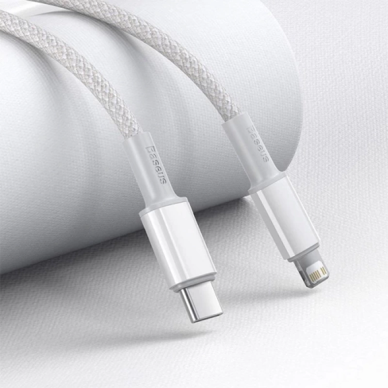 Baseus High Density Braided 20W Type-C to iPhone Lightning Hızlı Şarj ve Data Kablosu 1m