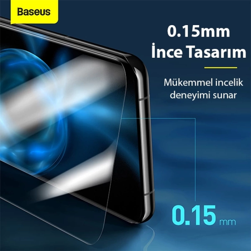 BASEUS Huawei P50 0.15mm Full Darbe Emici Ekran Koruyucu 2 Adet Set