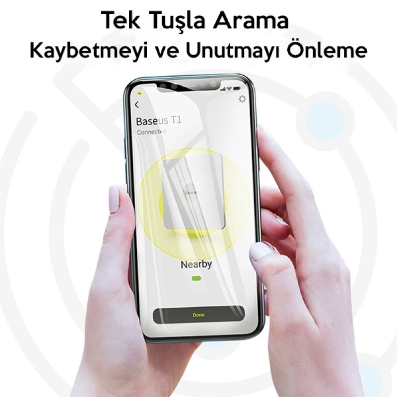 Baseus Intelligent T1 cardtype GPS Akıllı Takip Cihaz Bulucu