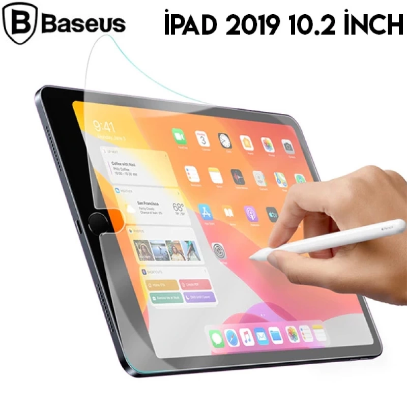 Baseus İPad 10.2 -10.5 Paper Like Film Darbe Emici Pet Ekran Koruyucu İPAD 2021-2020-2019