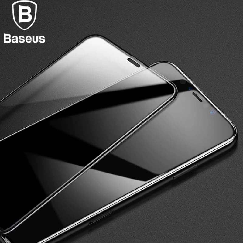 Baseus İPhone 11 Pro 3D Full Kaplama Kırılmaz Cam Koruyucu Tempered Glass Screen Protector