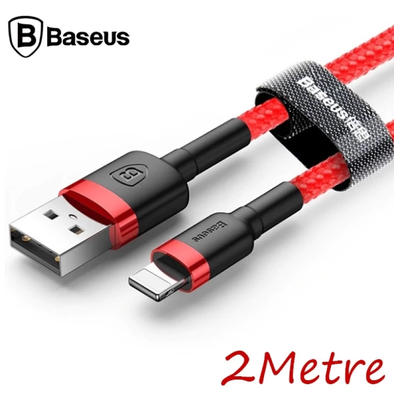 Baseus İPhone 14-13-12-11 2 Metre Halat Usb Şarj Kablosu