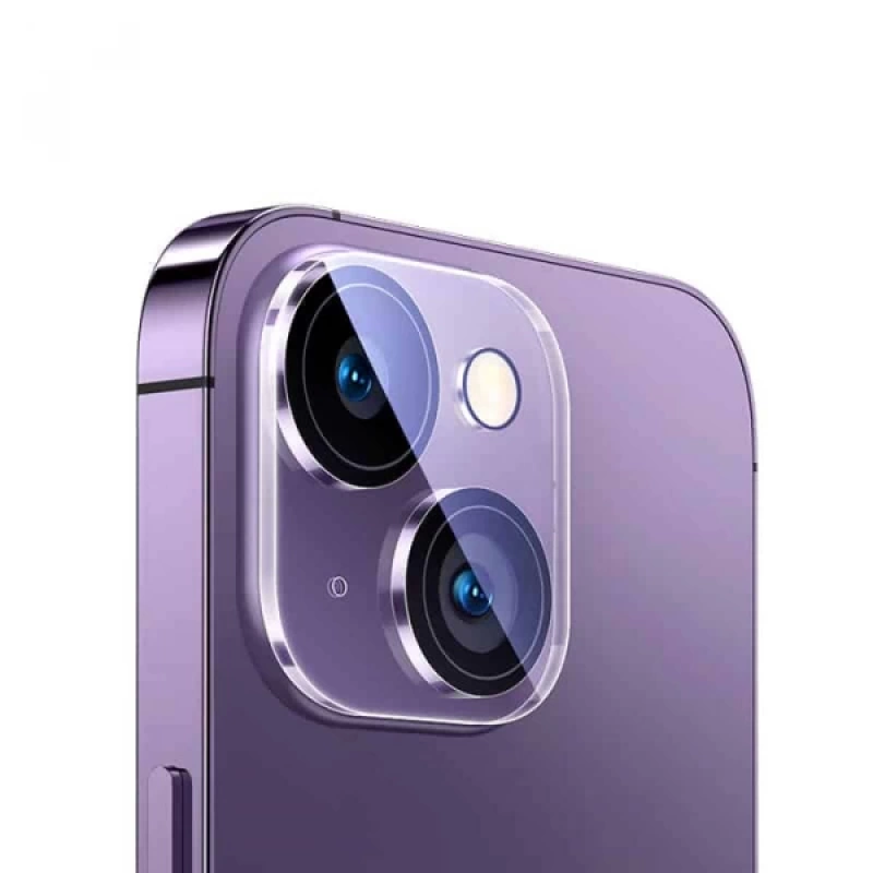 Baseus iPhone 15-15 Plus için Crystal Serisi HD Cam Kamera Koruyucu 2 Adet Set