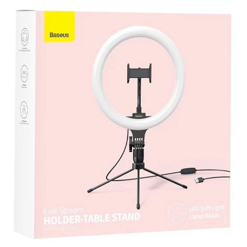 Baseus Live Stream Holder-Table Standlı Canlı Yayın Işığı (10 İnç)