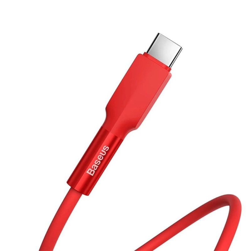 BASEUS Silica Gel USB Type-C 3.0A Hızlı Şarj  Usb Şarj Kablosu 1M