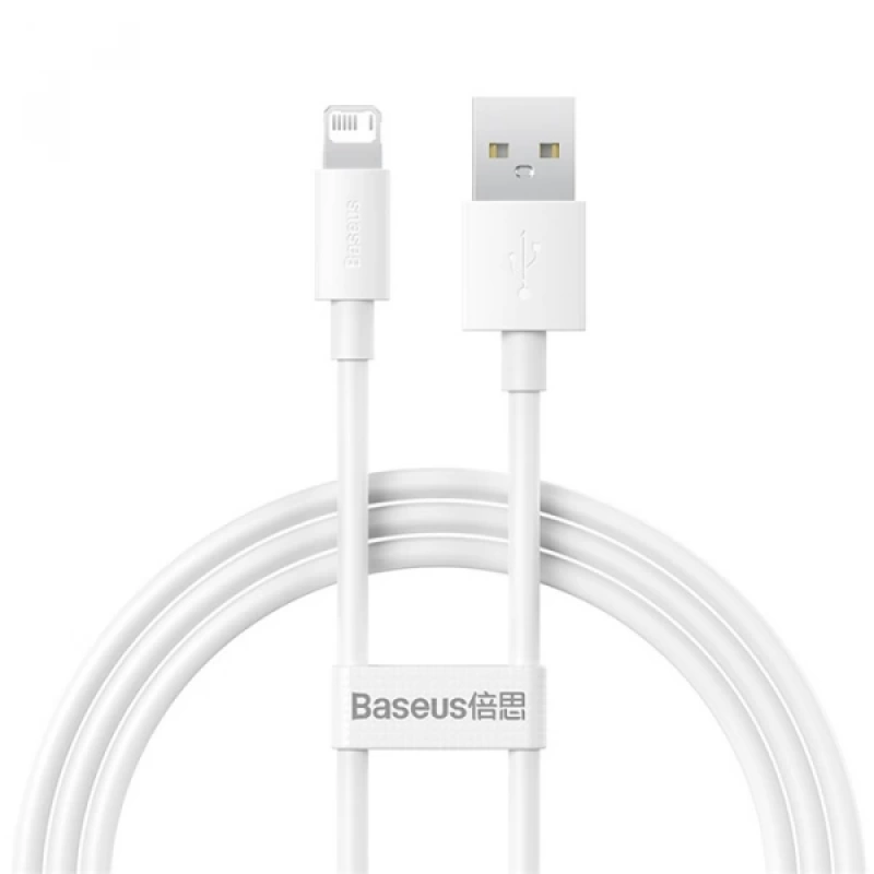 Baseus Simple Wisdom USB to iPhone Lightning Hızlı Data Şarj Kablosu 2.4a 1m