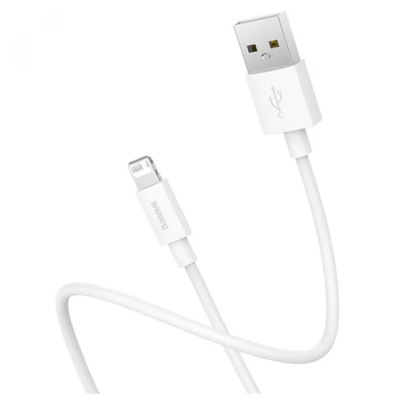 Baseus Simple Wisdom USB to iPhone Lightning Hızlı Data Şarj Kablosu 2.4a 1m