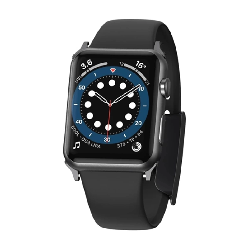 Baseus Slip-Thru Apple Watch Ultra 49mm 7-8 45mm 6-5-4 44mm Silikon Kordon Kayış 3-2-1 42mm