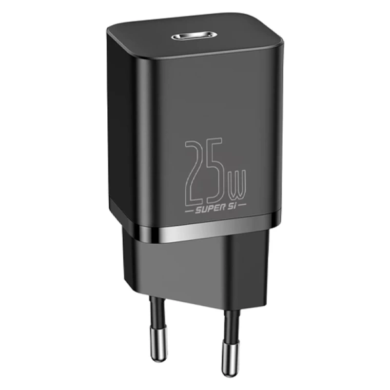 Baseus Super Si 1C 25W PD Type-C Hızlı Şarj Adaptörü - İPhone 15-14-13-12-11 Hızlı Şarj