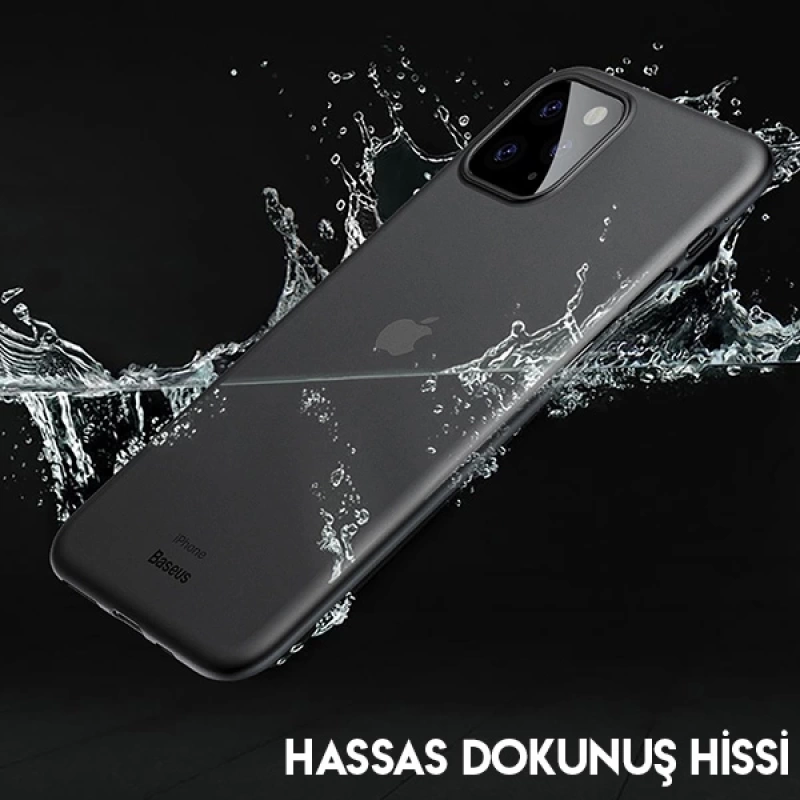 Baseus Wing Case İPhone 11 Pro 5.8  Ultra İnce Lux Mat Şeffaf Kılıf