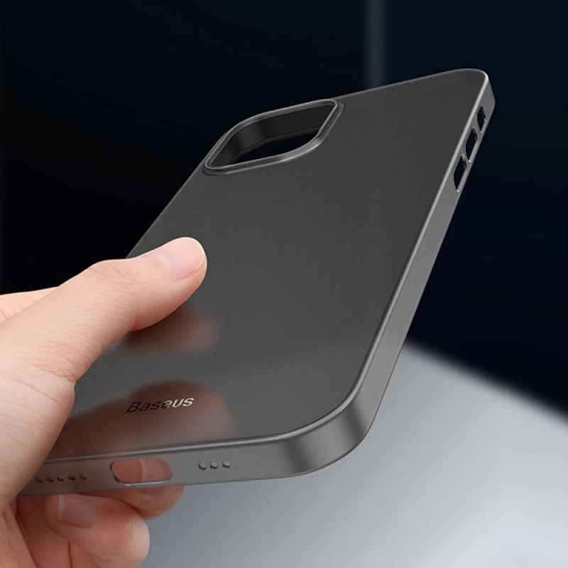 Baseus Wing Case İPhone 12 Pro 6.1 Kılıf Ultra İnce Lux Mat Şeffaf Kılıf