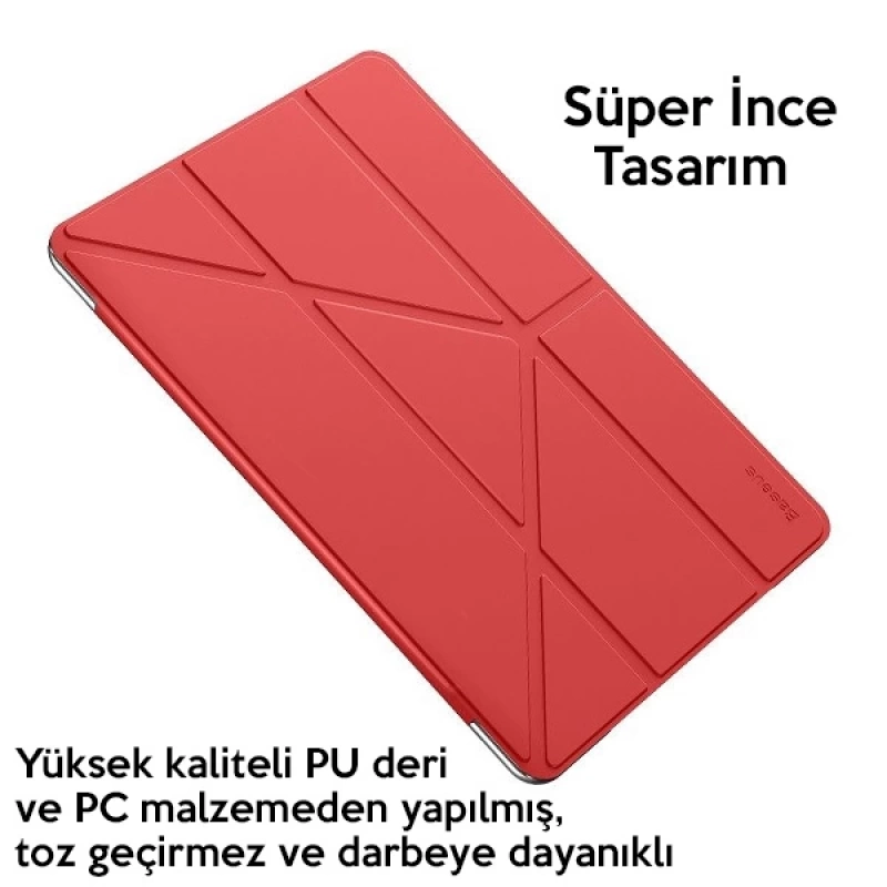 Baseus Y-Type Akıllı Deri Kılıf  İPad 7 nesil 10.2inch Tablet Kılıf