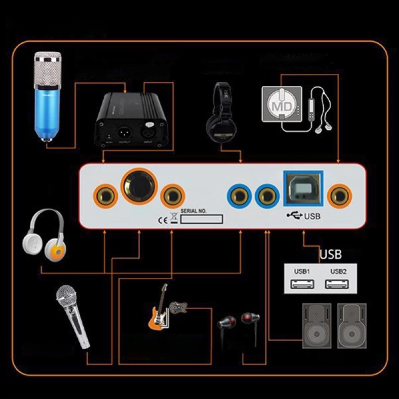 BM800 Condenser Stüdyo Profesyonel Kayıt ve Yayın Mikrofonu Studio