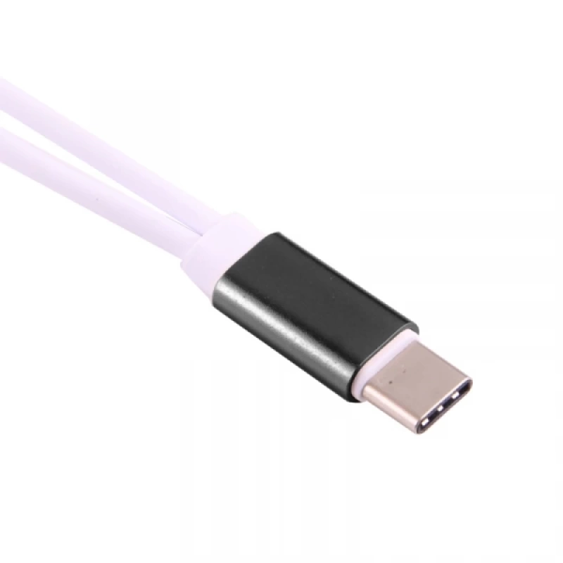 Dual Usb 3.1 Type C - Audio 3.5mm Jack Kulaklık Dönüştürücü Kablo