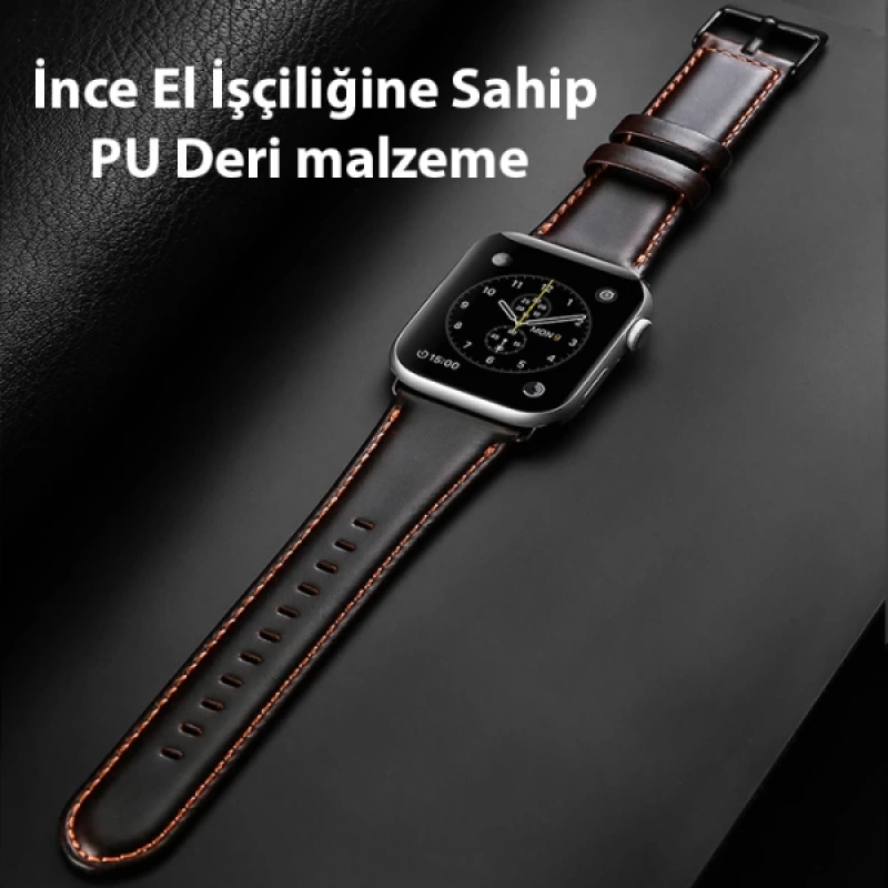 Dux Ducis Apple Watch 38-40-41MM için Business Deri Kayış Kordon