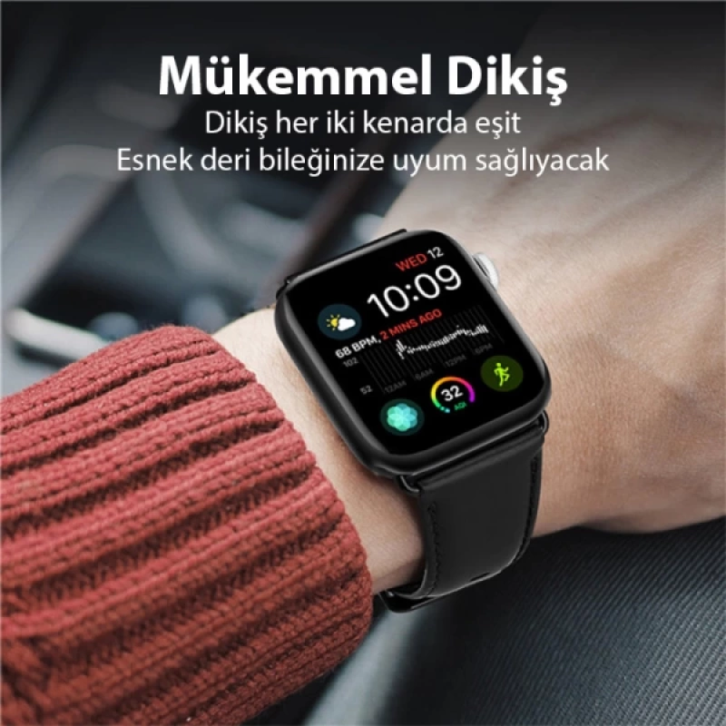 Dux Ducis Apple Watch 38-40-41MM için Business Deri Kayış Kordon