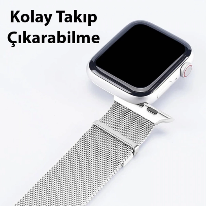 Dux Ducis Apple Watch 38-40-41MM için Milanese Premium Milano Loop Kayış Kordon