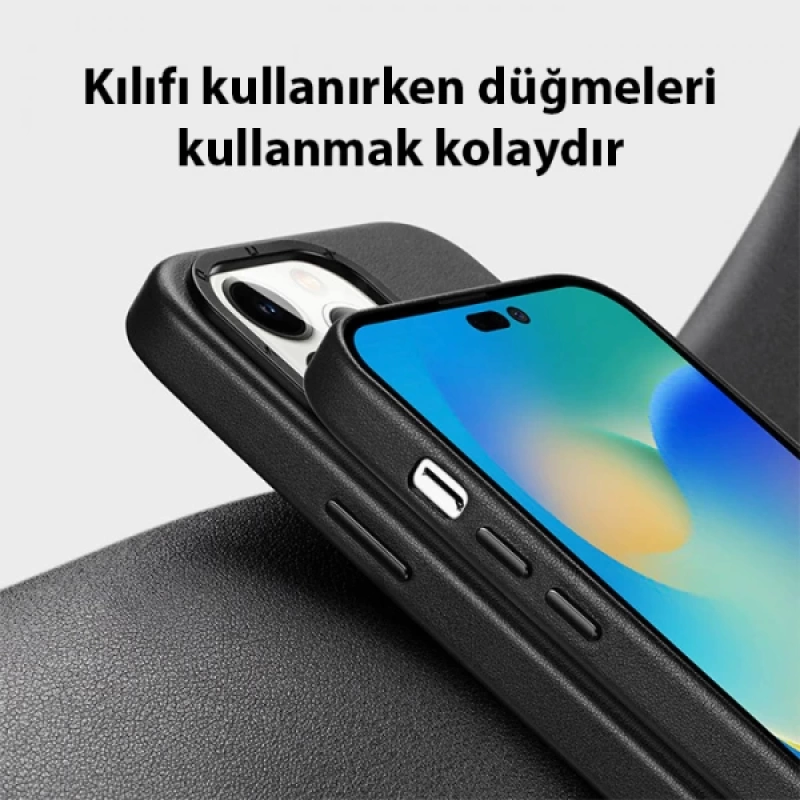 Dux Ducis Grit Series iPhone 14 Pro Max 6.7inç Premium MagSafe Uyumlu Kılıf