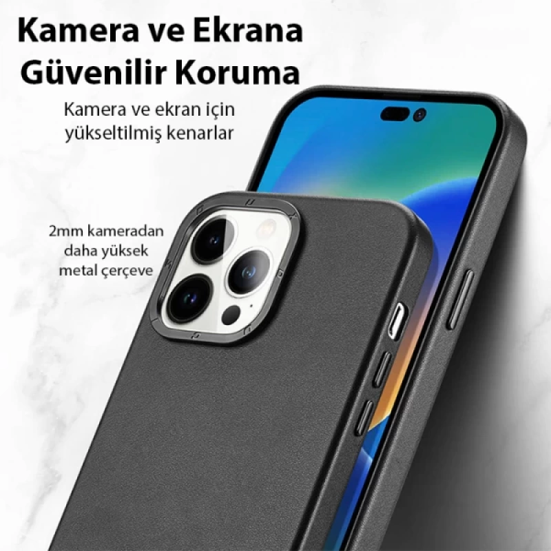 Dux Ducis Grit Series iPhone 14 Pro Max 6.7inç Premium MagSafe Uyumlu Kılıf