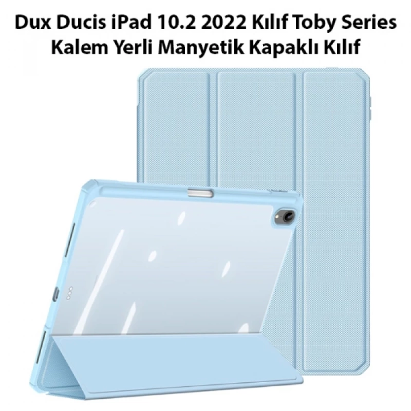 Dux Ducis iPad 10.2 2022 Kılıf Toby Series Kalem Yerli Manyetik Kapaklı Kılıf