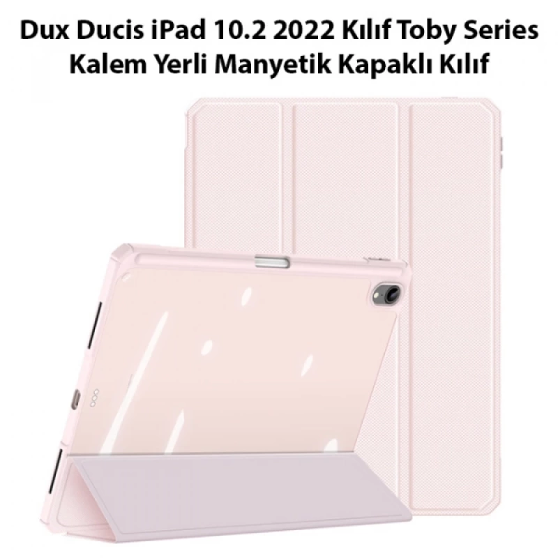 Dux Ducis iPad 10.2 2022 Kılıf Toby Series Kalem Yerli Manyetik Kapaklı Kılıf