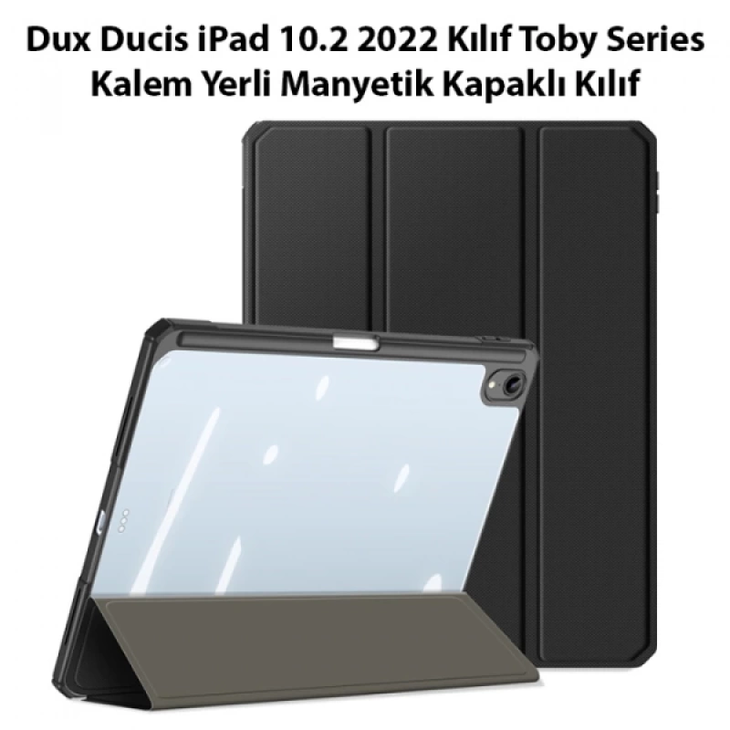 Dux Ducis iPad 10.2 2022 Kılıf Toby Series Kalem Yerli Manyetik Kapaklı Kılıf