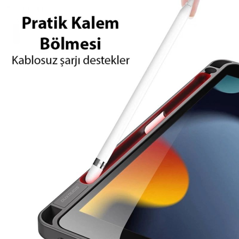 Dux Ducis iPad 10.9 2022 Kılıf Magi Series Kalem Tutuculu ve Uyku Modlu Kapaklı Kılıf