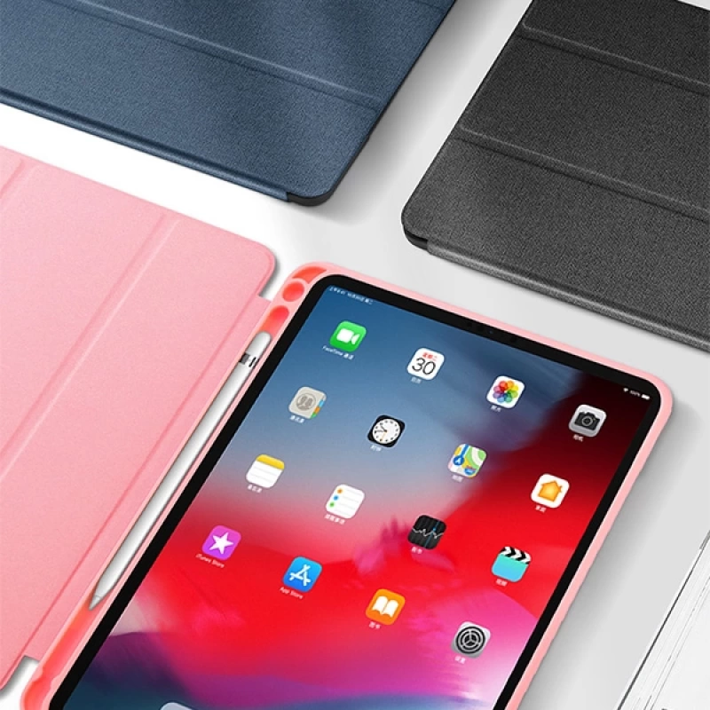 DUX DUCİS iPad Mini 5- Mini 4 Kılıf Kalem Yerli Soft Tpu Mıknatıslı Domo Series Kılıf