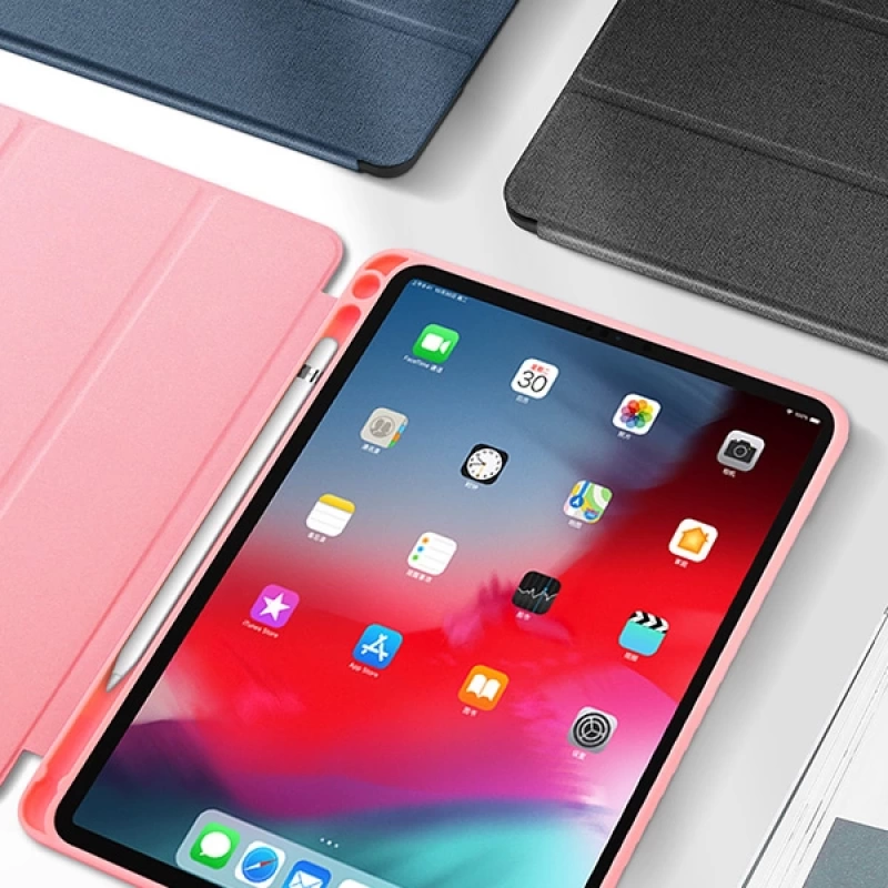 DUX DUCİS iPad Mini 5- Mini 4 Kılıf Kalem Yerli Soft Tpu Mıknatıslı Domo Series Kılıf