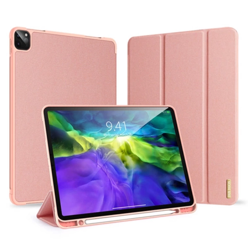 DUX DUCİS iPad Pro 12.9 (2021-2020-2018 )Kılıf Kalem Yerli Soft Tpu Mıknatıslı Domo Series Kılıf