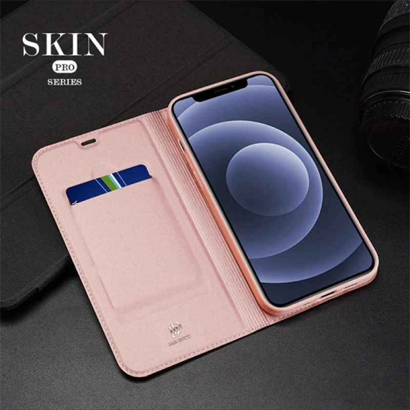 DUX DUCİS İPhone 12 Mini Kılıf Kapaklı Flip Cover Kılıf Skin Pro Series Kılıf