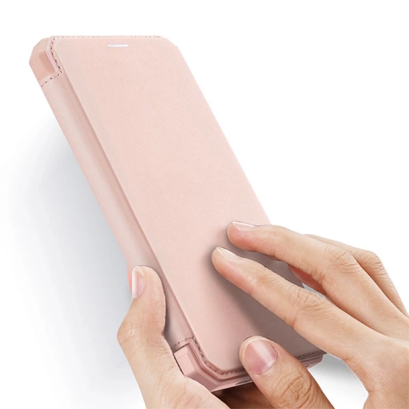 DUX DUCİS iPhone 12 Mini Kılıf Mıkantıslı Kapaklı Flip Cover Kılıf Skin X Series Flip Case