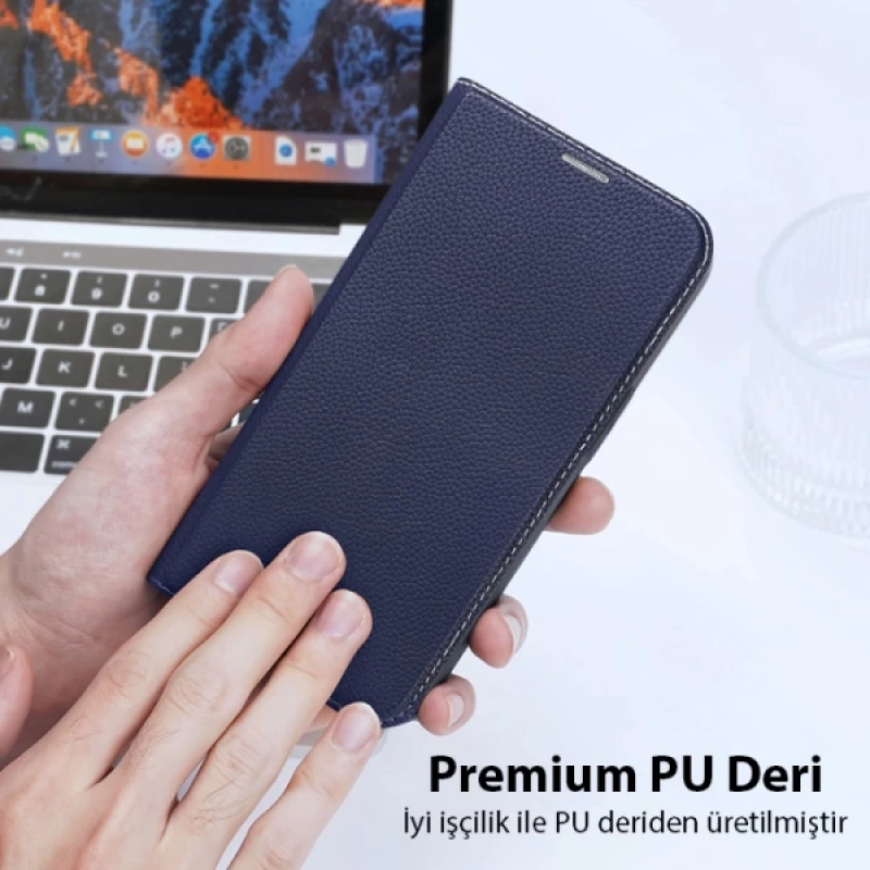 Dux Ducis iPhone 14-13 6.1 Kılıf Skin X2 Series PU Deri Manyetik Kapaklı Kılıf Magnetic Folio Case