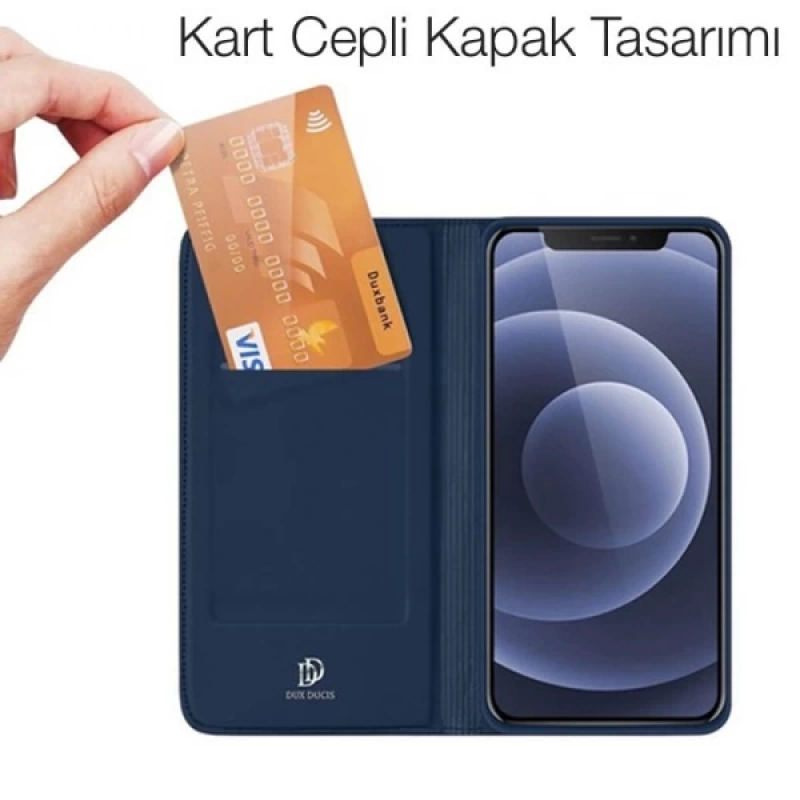 Dux Ducis iPhone 14-13 6.1inç Kılıf Kapaklı Flip Cover Kılıf SkinPro Series