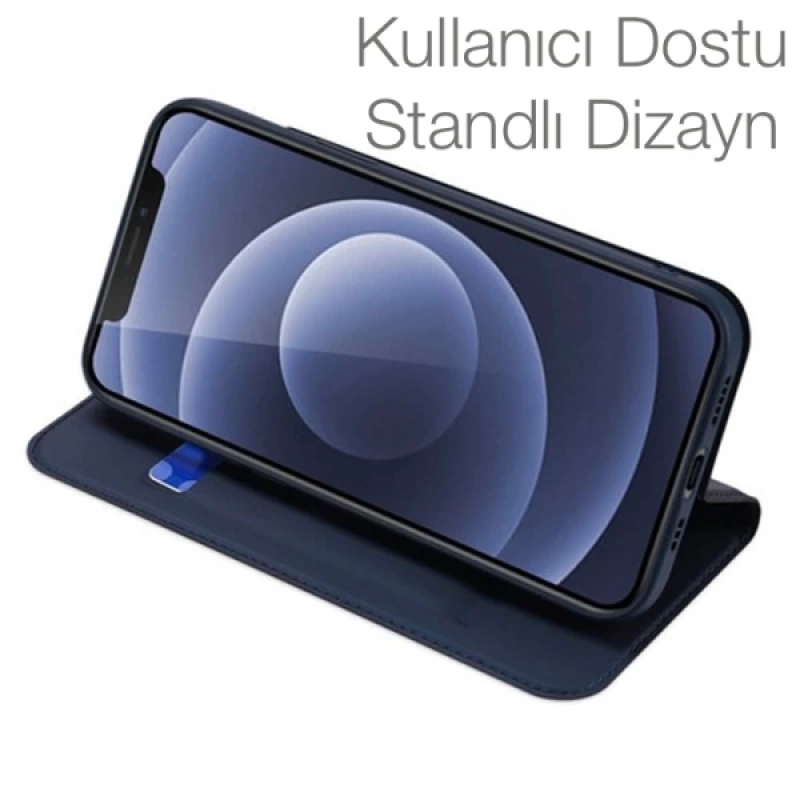 Dux Ducis iPhone 14-13 6.1inç Kılıf Kapaklı Flip Cover Kılıf SkinPro Series