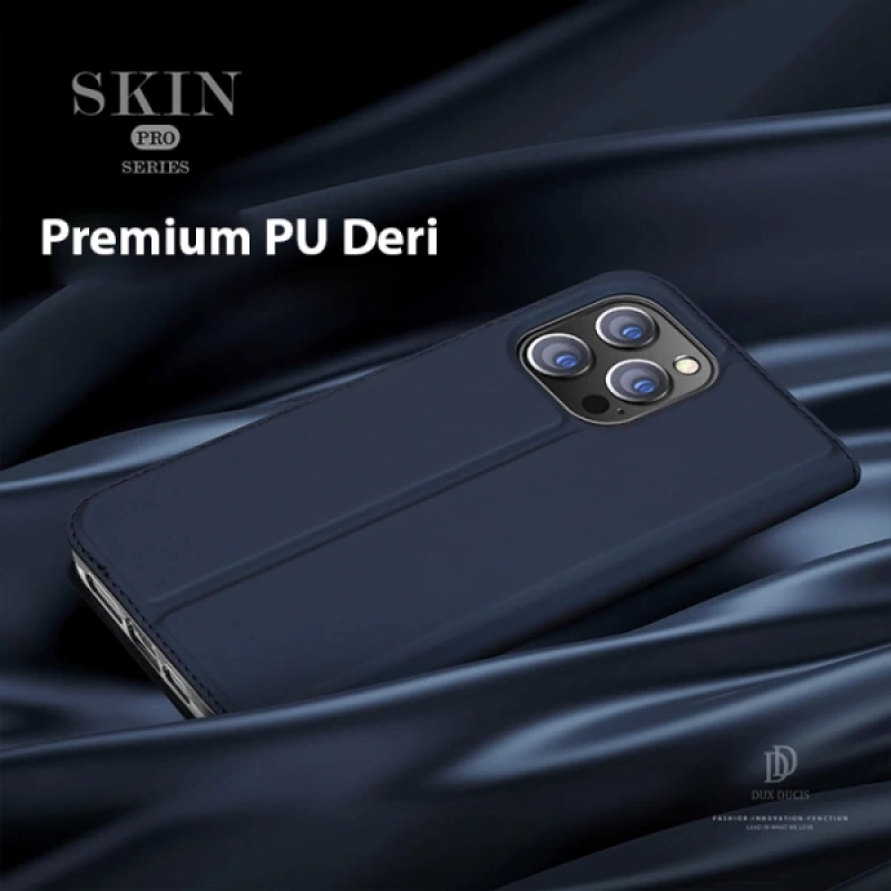 Dux Ducis iPhone 14 Pro 6.1 Kılıf Skin Pro Series Flip Cover Kapaklı Kılıf