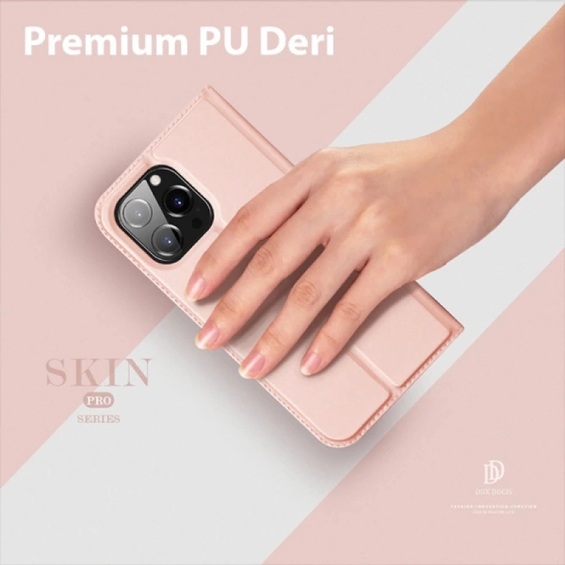 Dux Ducis iPhone 14 Pro Max 6.7 Kılıf Skin Pro Series Flip Cover Kapaklı Kılıf