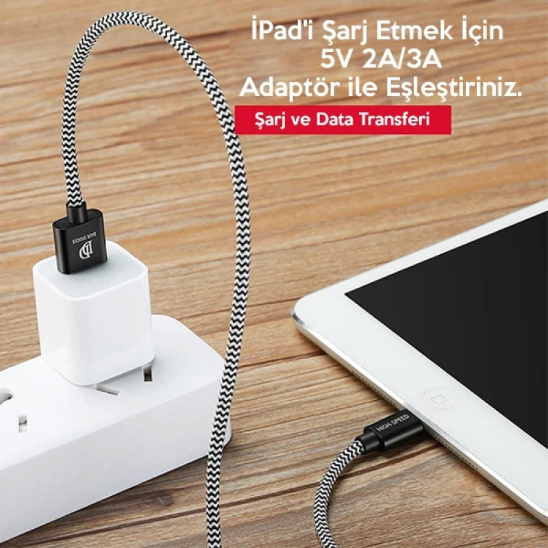 Dux Ducis K-One Cable İPhone  Usb Şarj Kablosu 2 METRE