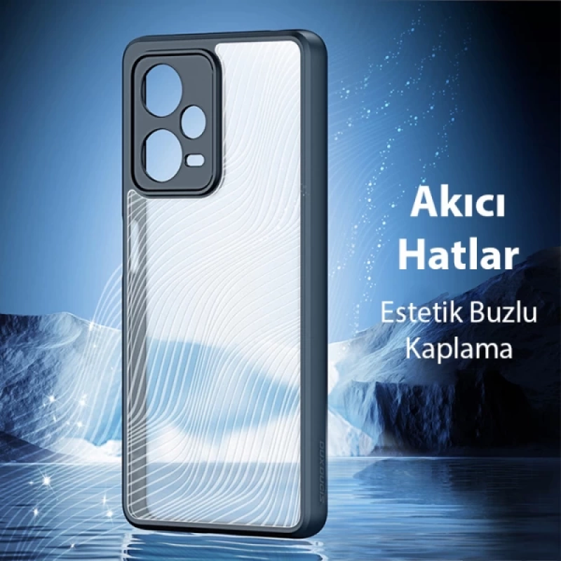 Dux Ducis Redmi Note 12 Pro Plus 5G Aimo Series Premium Buzlu Sert PC-TPU Kılıf