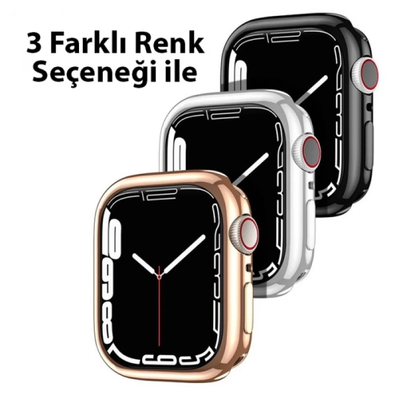 Dux Ducis Samo Series Apple Watch 45mm için Soft TPU Full Koruma Ultra İnce Silikon Kılıf