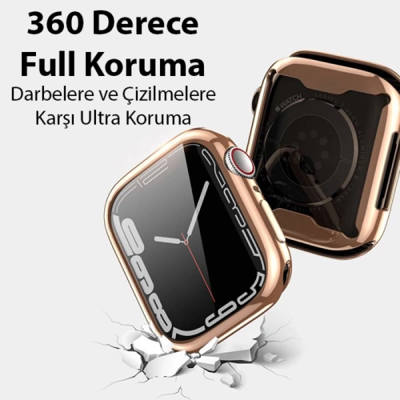 Dux Ducis Samo Series Apple Watch 45mm için Soft TPU Full Koruma Ultra İnce Silikon Kılıf