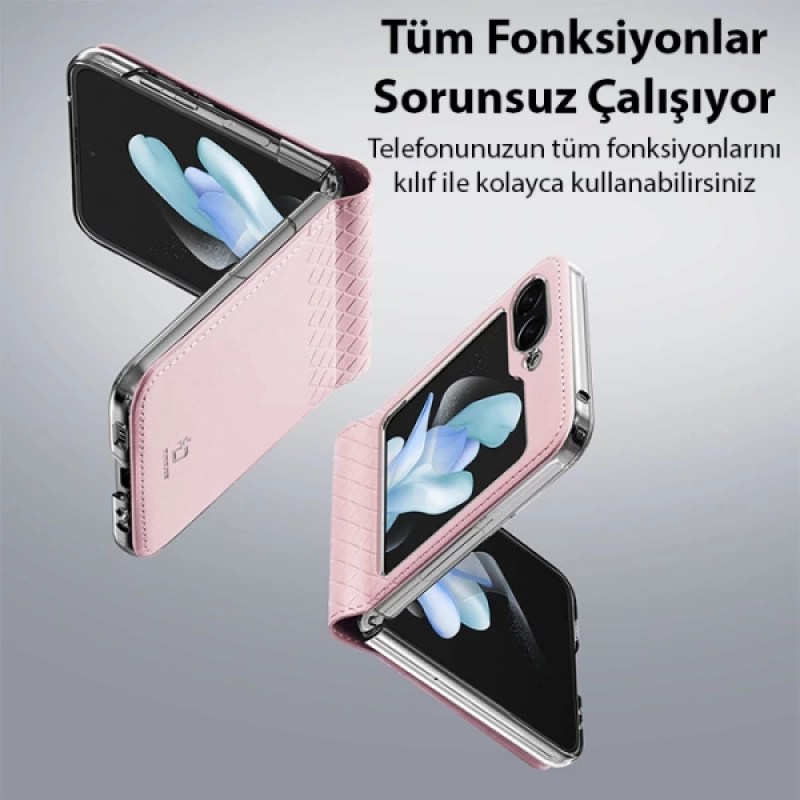 Dux Ducis Samsung Z Flip5 Bril Series Premium Deri Kılıf