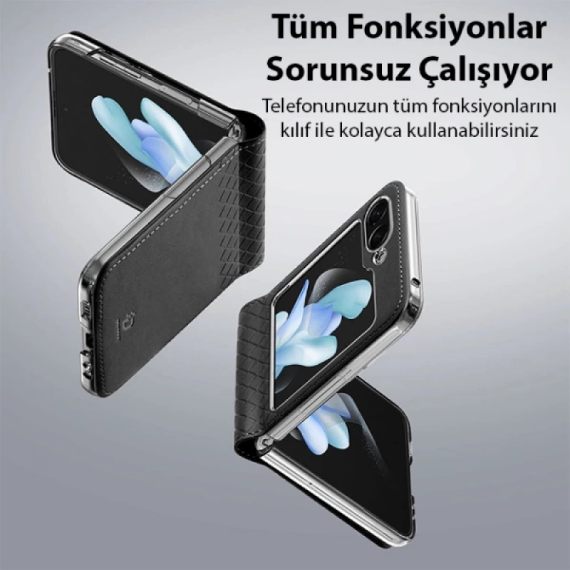 Dux Ducis Samsung Z Flip5 Bril Series Premium Deri Kılıf