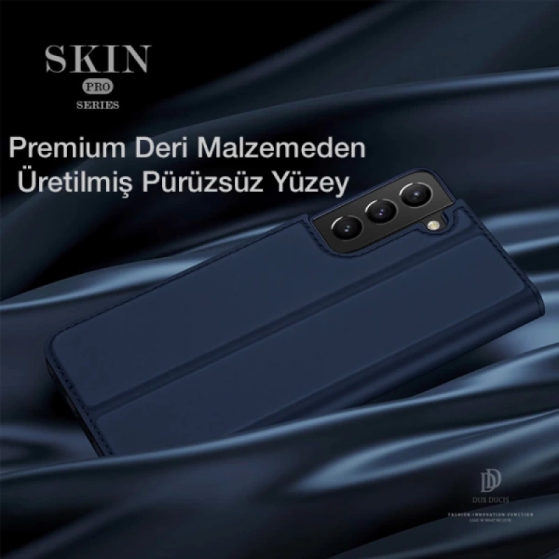 Dux Ducis SM Galaxy S21 Plus Kılıf Kapaklı Flip Cover Kılıf Skinpro Series