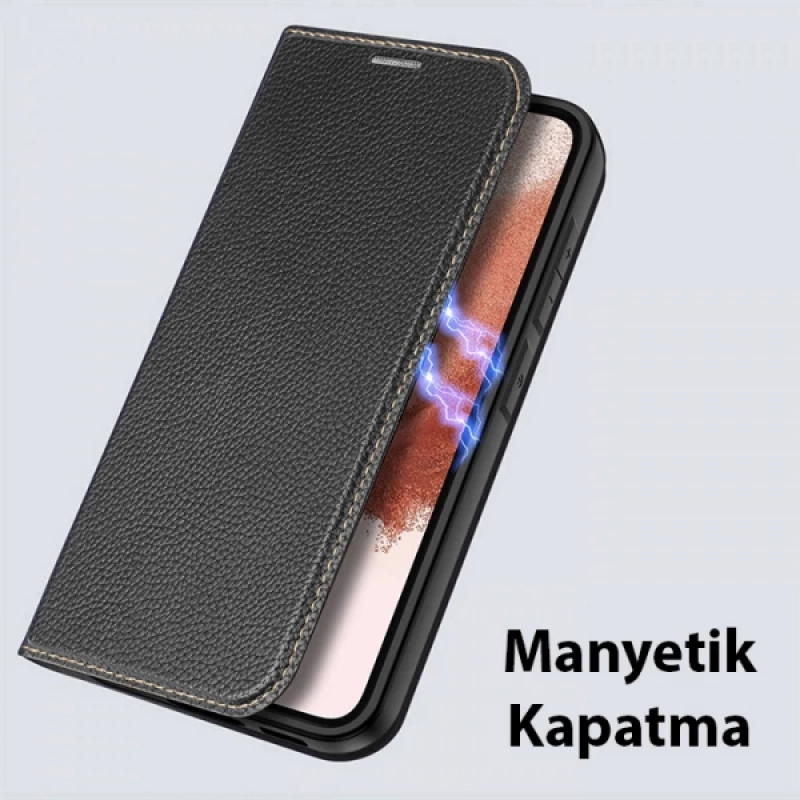 Dux Ducis SM Galaxy S23 Kılıf Skin X2 Series Magnetic PU Deri Manyetik Kapaklı Kılıf