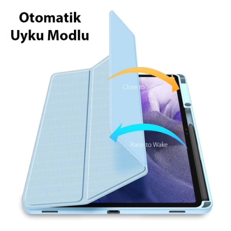 Dux Ducis SM Galaxy Tab S8 Plus(X800-X806) S7 FE (T730-T736B) S7 Plus(T970-T976B) Kılıf Toby Series